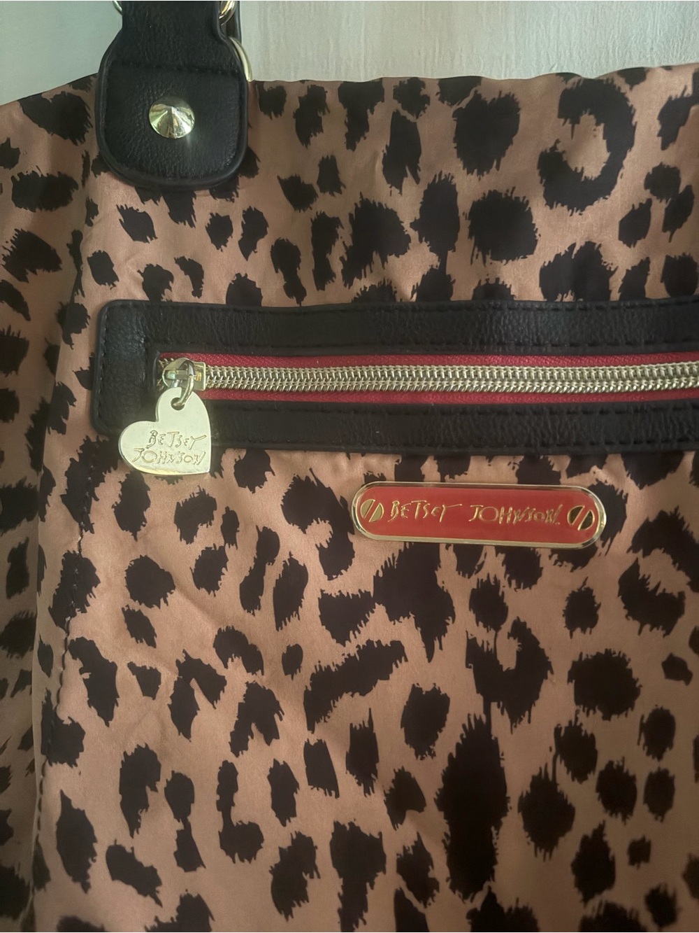 Betsey Johnson Leopard Print Tote - Picture 2 of 5